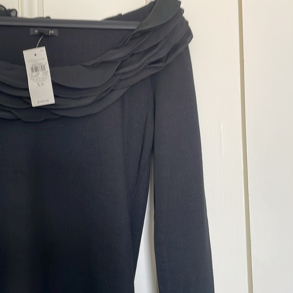 NWT Ann Taylor Melange Ruffle Neck Dress - Picture 4 of 8